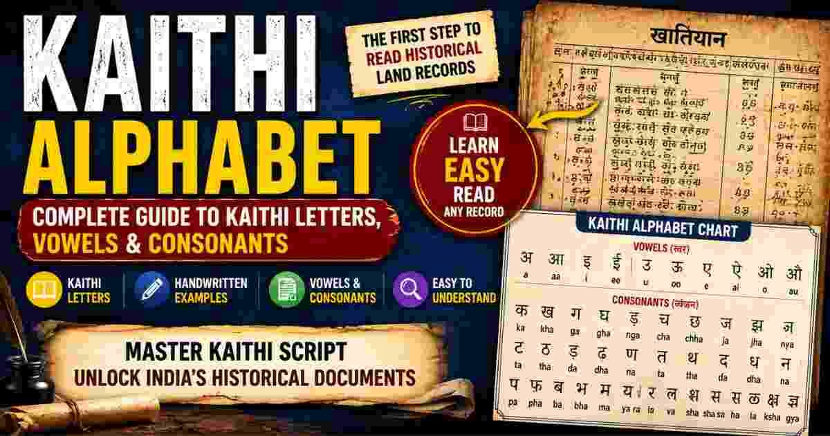 Kaithi Alphabet